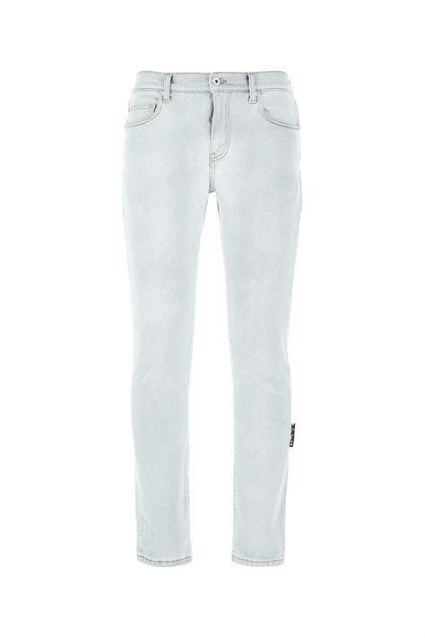 cheap off white stretch denim jeans